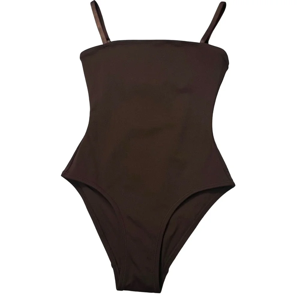 SKIMS Shaping Swim Cami‎ One Piece Cocoa XXS